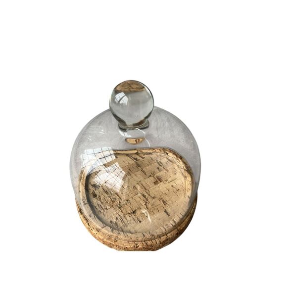 Glass Dome with Cork Base – Unused - Picture 3 of 4